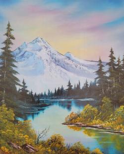 Bob Ross kanadische Landschaft