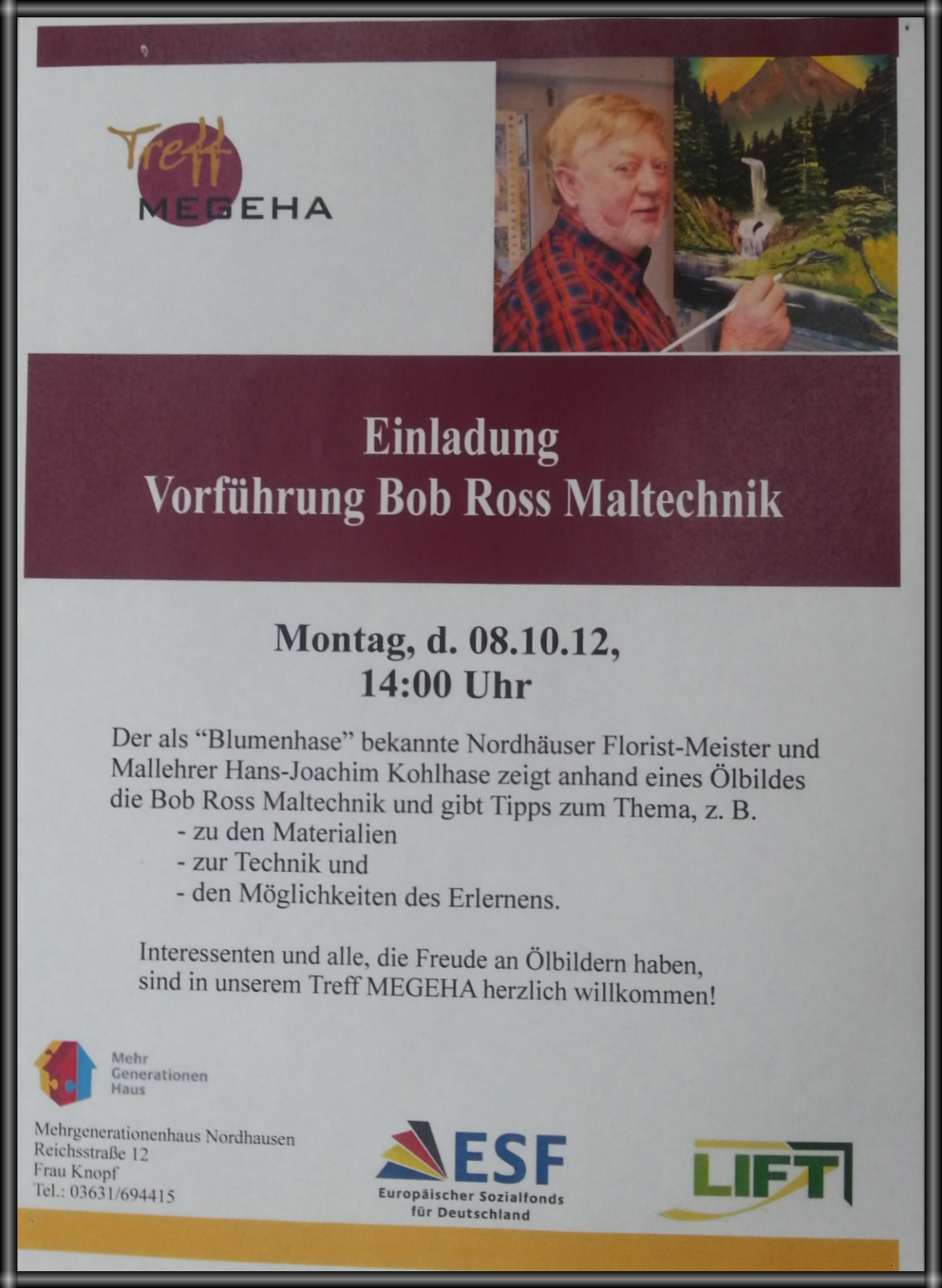 Malvorführung GH 2012 Malvorführung GH 2012